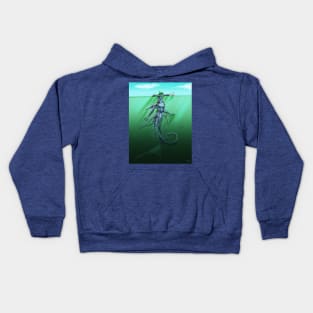 hammerhead mermaid Kids Hoodie